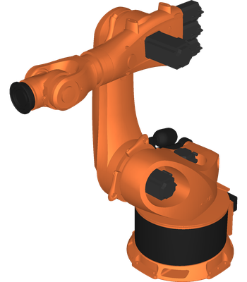 Rendered KUKA KR500 R2830 model used for the project.